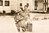 Family Flees New Orleans Floodwater 6x5½ 1947 AP Wire Photo V36