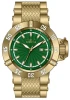 Invicta Subaqua Noma III 50mm Quartz Diver 500m Green Dial Gold Tone Date NEW