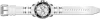 Invicta Mens PRO DIVER SCUBA Chronograph Black Silver Dial White Strap Watch NEW