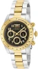 Invicta Speedway Chronograph Black Dial Gold Bezel Quartz Men's Watch 17027 NEW