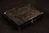 Daguerreotype Bearded Man with Bow Tie in Ornate Full Case 1/9 Plate Antique V30