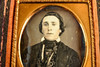 Daguerreotype Man in Fancy Patterned Vest with Full Case 1/9 Plate Antique V31