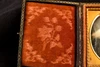 Daguerreotype Man in Fancy Patterned Vest with Full Case 1/9 Plate Antique V31