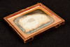 Daguerreotype Seated Man in Patterned Vest with Half Case 1/6 Plate Antique V37