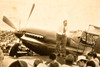 Paul Mantz Wins Bendix Trophy in P-51 Cleveland OH 8¾x7½ 1947 AP Wire Photo V37