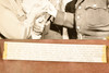 Gen Omar Bradley Greets Baby Randi Hansen DC Airport 8x6¾ 1947 AP Wire Photo V37