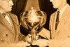 Harry Truman Presents Danny Foster Regatta Cup DC 7¼x6 1947 AP Wire Photo V30