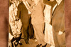 Speaker Joseph Martin Greeted by Crowd Fall River MA 4⅞x7 1947 AP Wire Photo V32