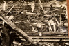 Texas City Explosion Victim Found Rescue Workers 9⅛ x 6¼ 1947 AP Wire Photo V36