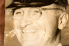 Harry Truman USS Missouri Yachting Cap Portrait 6½X9" 1947 AP Wire Photo V36