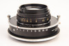 Tominon 135mm f/4.5 Copy Process Lens in Polaroid MP-4 Shutter with Ring V20
