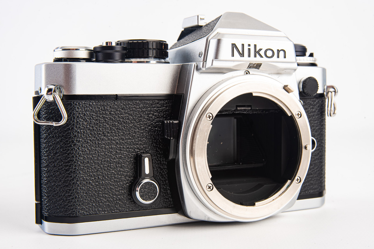 Nikon FE 35mm SLR Film Camera Body in Original Box with Manual