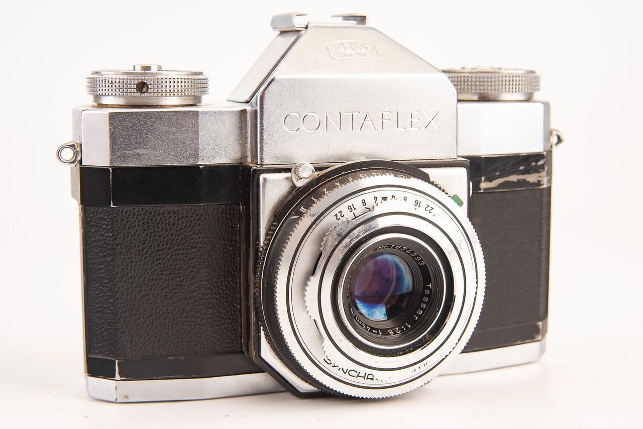 Zeiss Ikon Contaflex II 35mm SLR Film Camera with Tessar 45mm f