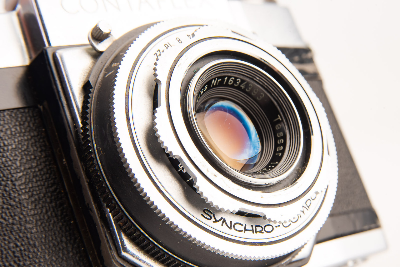 Zeiss Ikon フィルムカメラ 45mm f/2.8 Zeiss Ikon Contina 35mm Camera w/ 45mm f2.8 Lens -Jammed, As is-