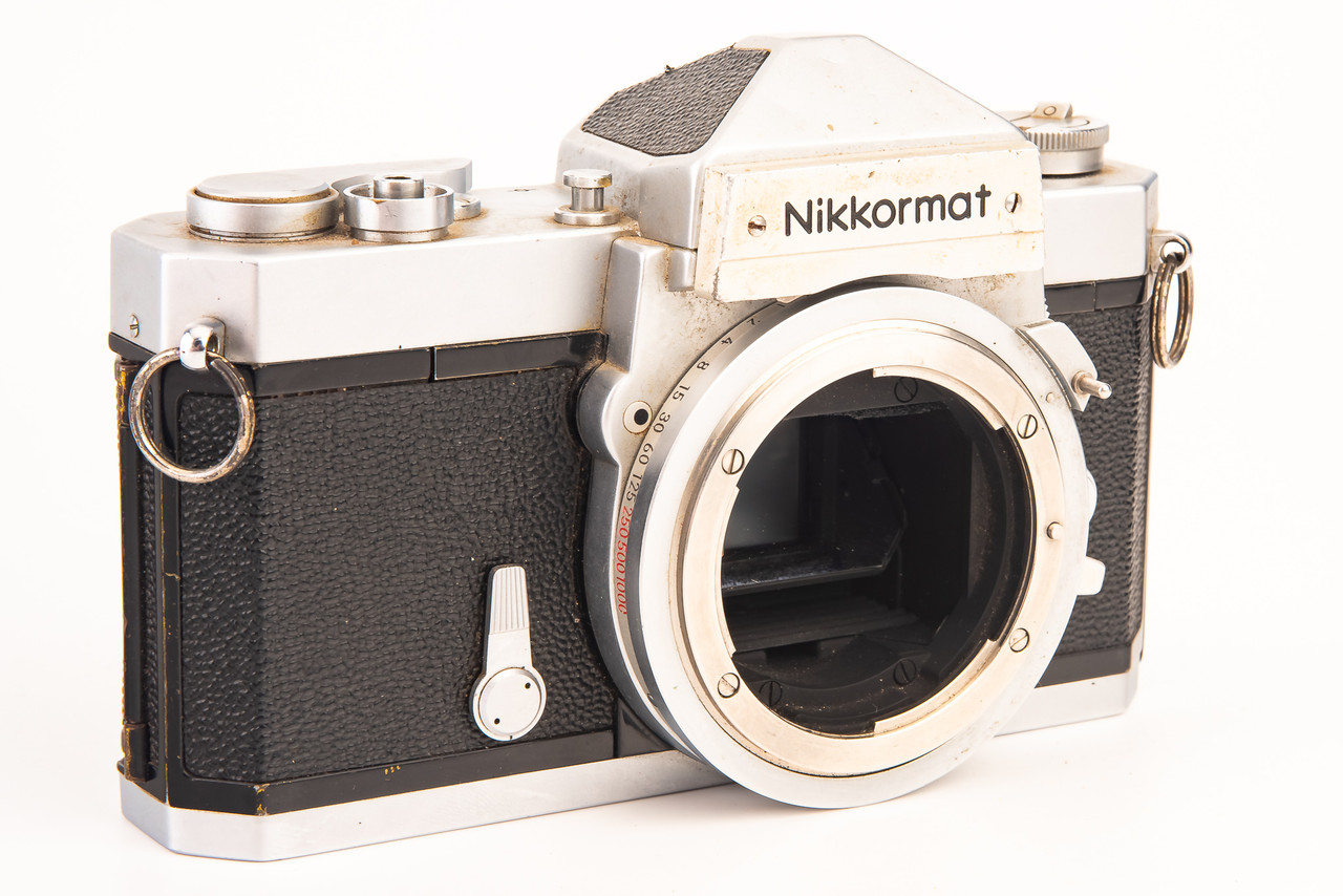 Nikon Nikkormat FTN 35mm SLR Film Camera Body TESTED Meter Works