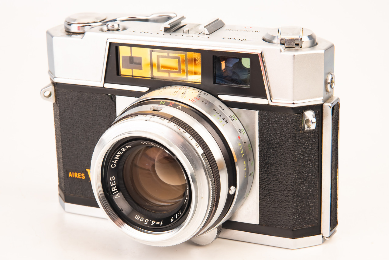【希少完動】Aires VISCOUNT Coral 45mm 　 R8SA61 Aries Viscount 35mm Rangefinder Camera with H Coral 4.5cm f/1.9