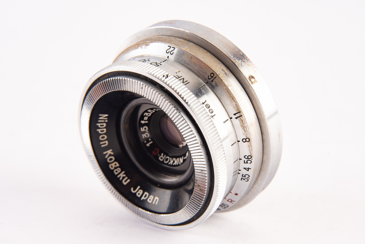 Nikon Nippon Kogaku W-Nikkor C 3.5cm 35mm f/3.5 Wide Angle Lens