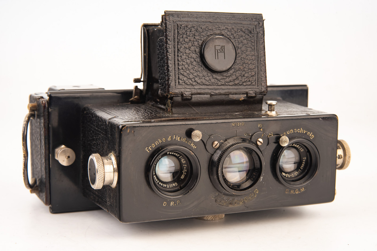 ★ROLLEIFLEX カメラ Heidoscop-Anastingmat 1:2.8 動作未確認 ジャンク★送料無料！ Vintage Rollei Heidoscop 6x13cm Stereo 3D Camera. Zeiss
