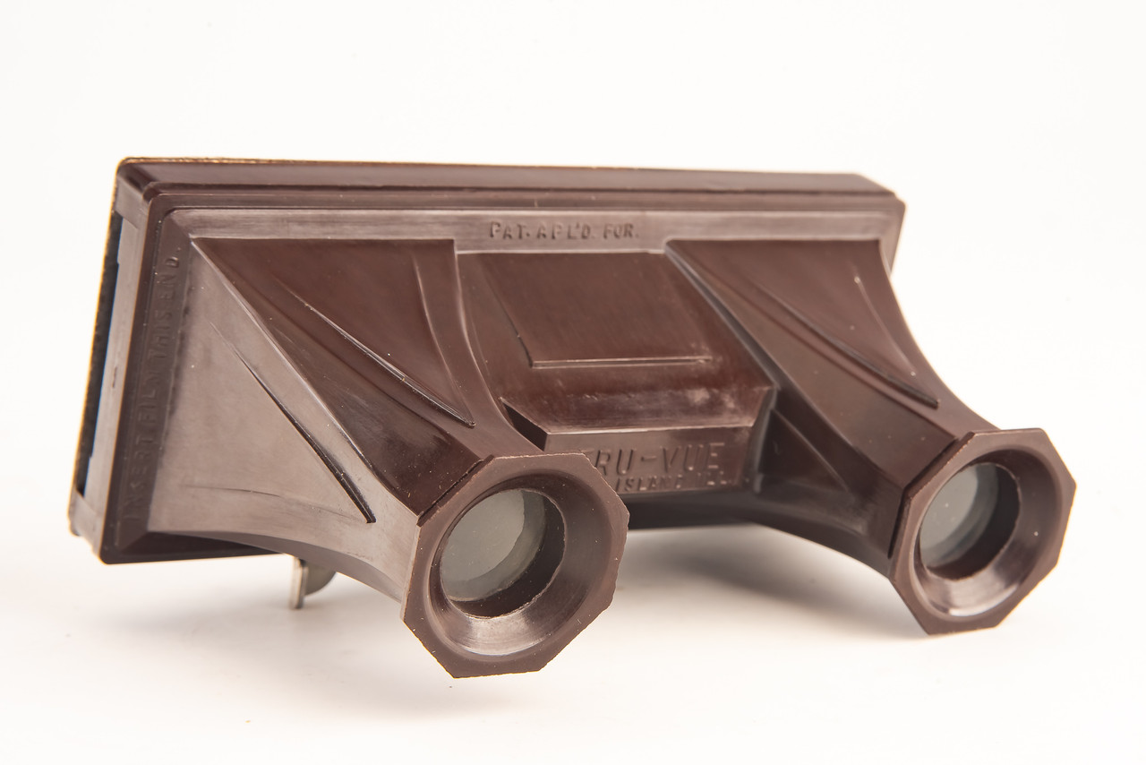 TRUVUE Stereoscope Bakelite 35mm Film Strip Viewer In Box Circa 1933 V27 VSSoutlet
