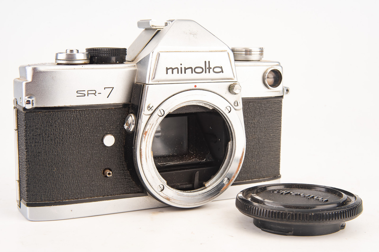 Minolta SR-7 一眼レフカメラセット ミノルタのフィルム一眼レフカメラ「minolta SR-7」レンズセット