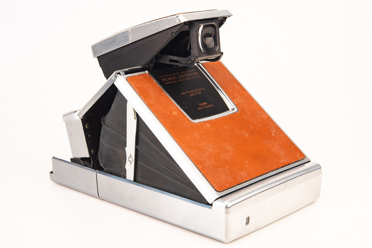 【本革ケースとフラッシュバー付】POLAROIDSX-70LANDCAMERA Polaroid SX-70 Land Camera with Leather Carry Case