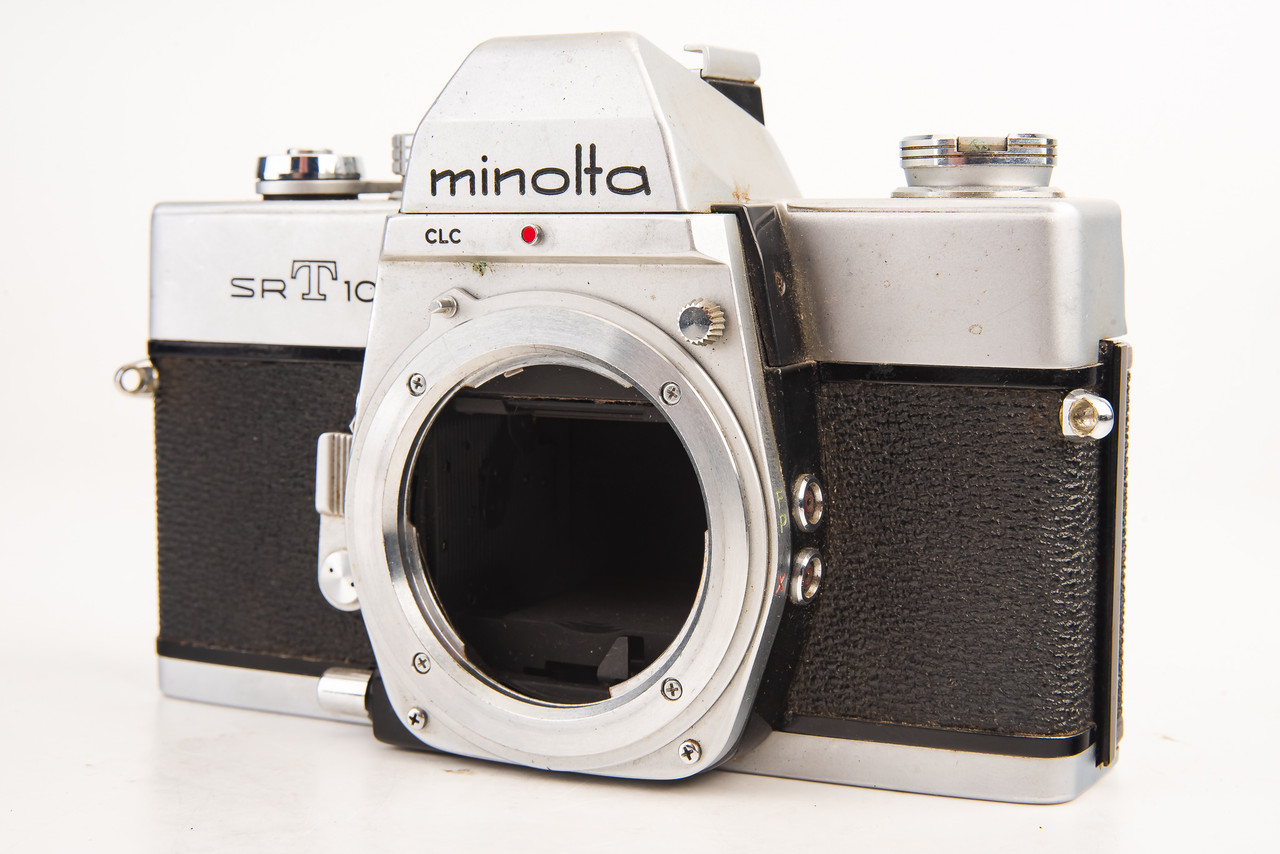 Minolta SRT101 Chrome 35mm SLR Film Camera Body SR Mount for MD MC