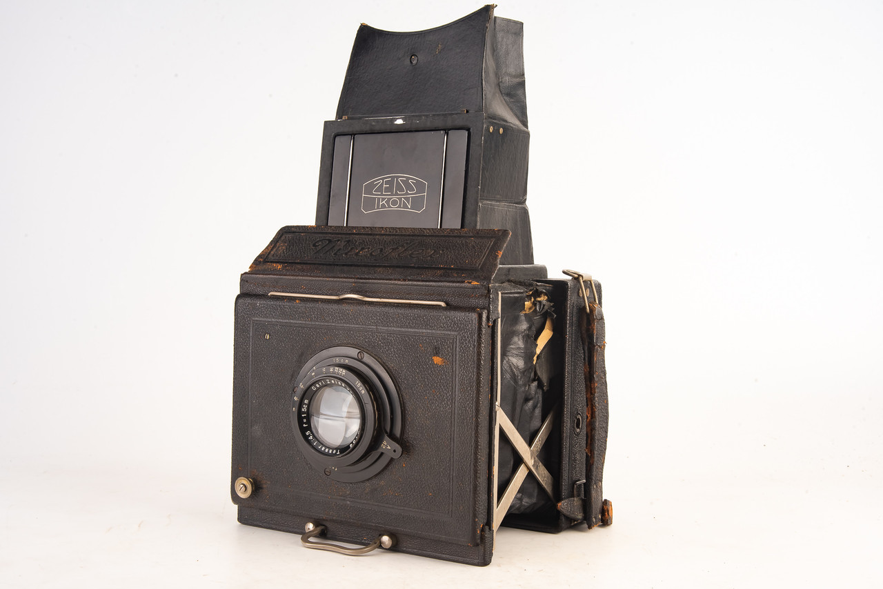 Zeiss Ikon Miroflex B 859/7 9 x 12 Plate Camera w Tessar 5cm 50mm