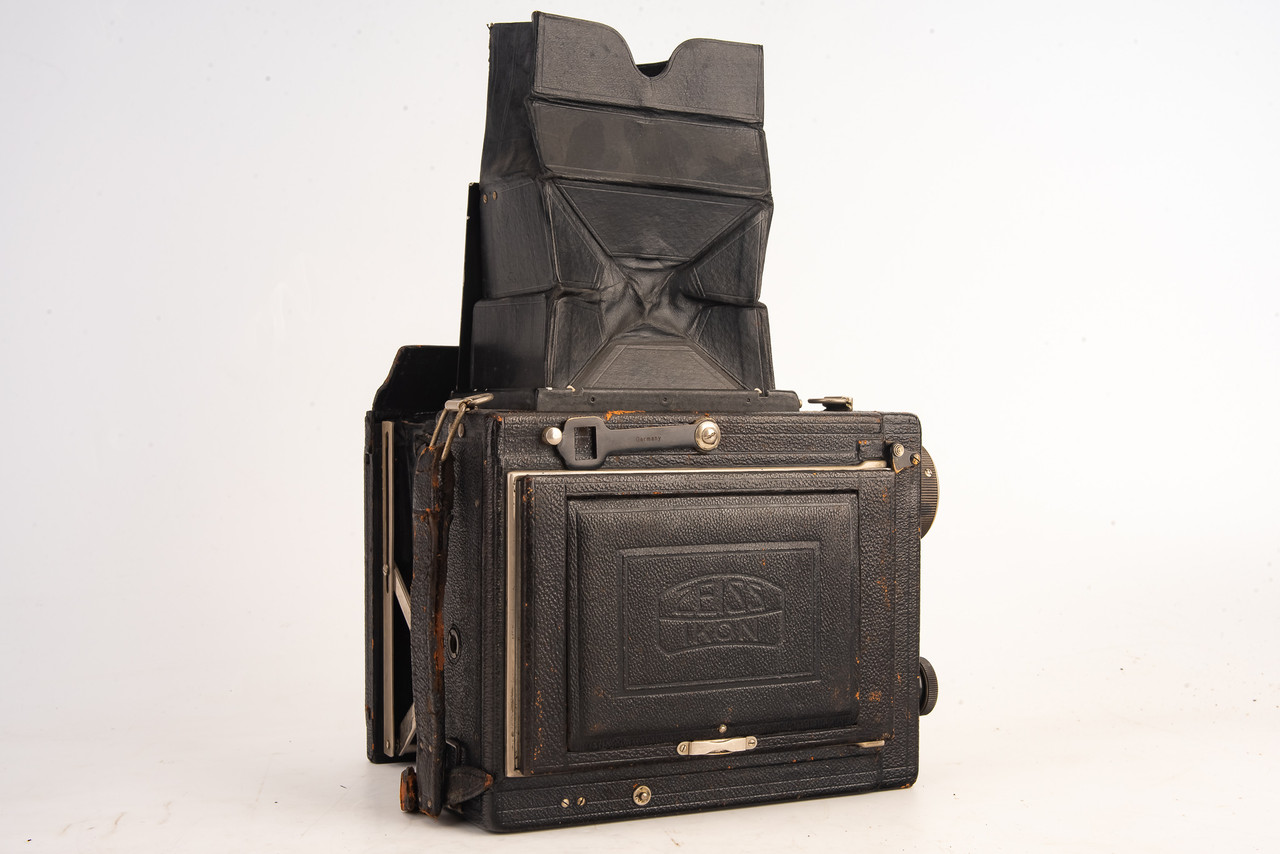 Zeiss Ikon Miroflex B 859/7 9 x 12 Plate Camera w Tessar 5cm 50mm
