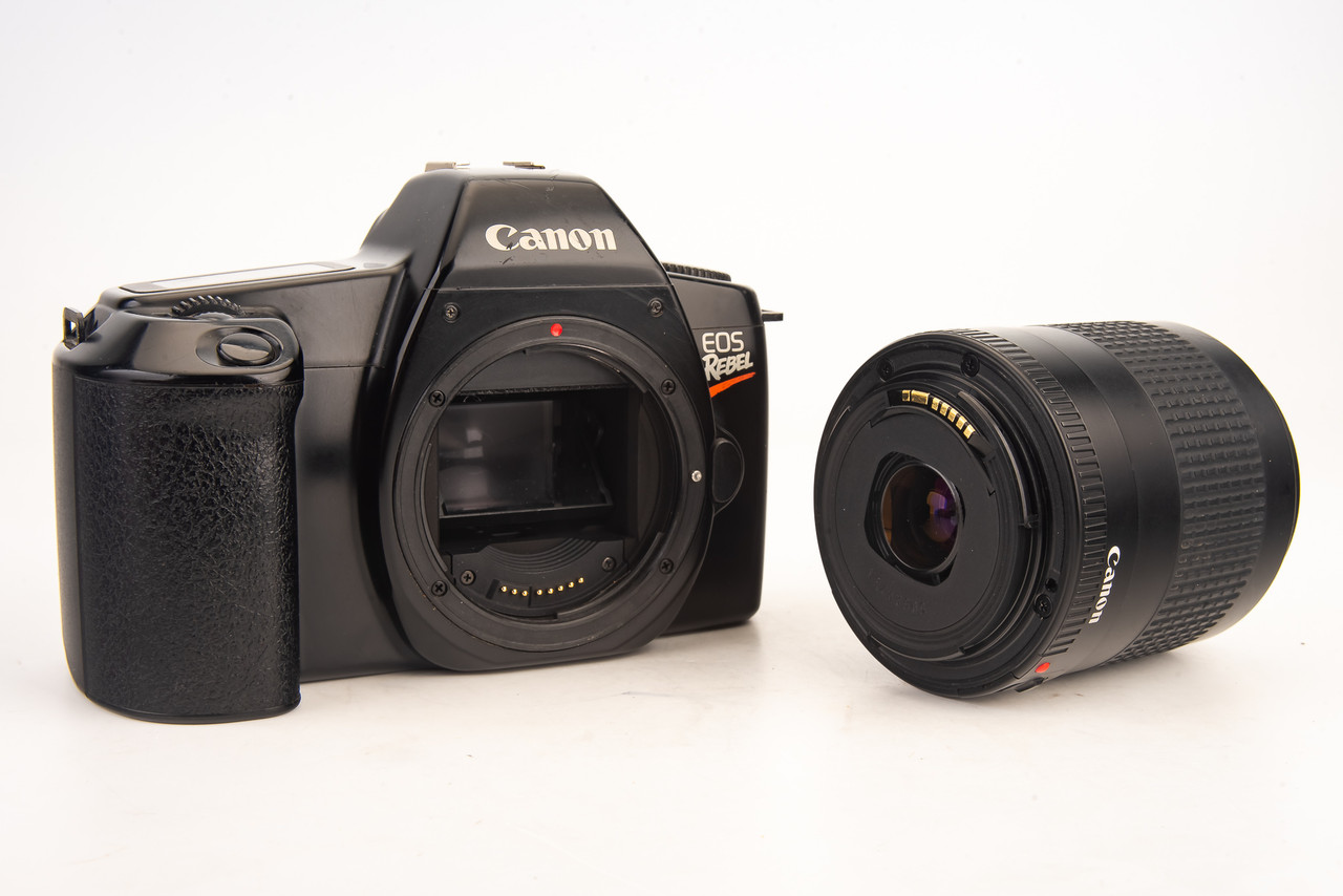Canon EOS Rebel 35mm SLR Film Camera with Zoom EF 80-200mm f/4.5