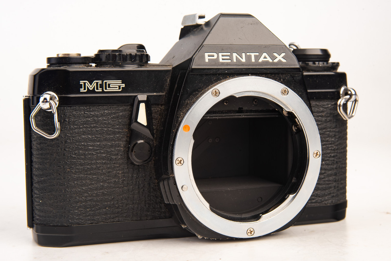 Pentax MG 35mm SLR Film Camera Body K Mount Vintage AS-IS