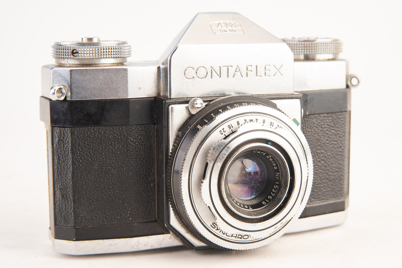 Zeiss Ikon Contaflex 35mm SLR Film Camera w Tessar 45mm f/2.8