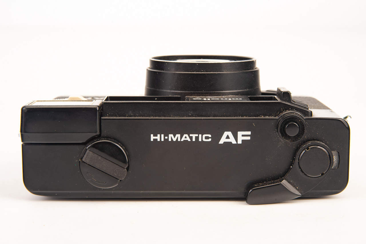 Minolta Hi-Matic AF 35mm Film Camera w Rokkor 38mm Lens AS-IS