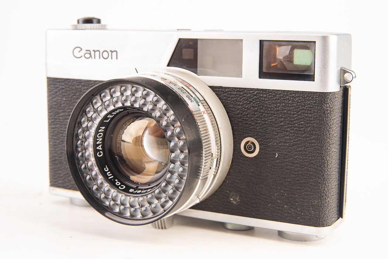 Canon Canonet 35mm Film Rangefinder Camera with 45mm Lens Parts