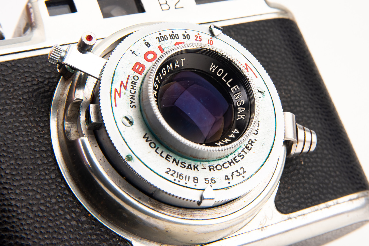 Bolsey Model B2 Compact 35mm Film Camera Original Case AS-IS