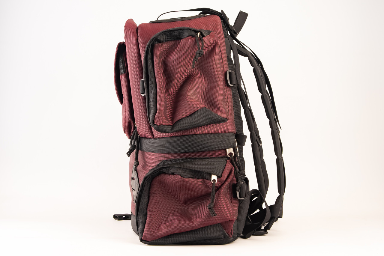 Godwin III BY Hakusa Heavy Duty Camera Bag Godwin Neo Burgundy Padded Camera Backpack Hiking Bag 18 x 8  main image 2