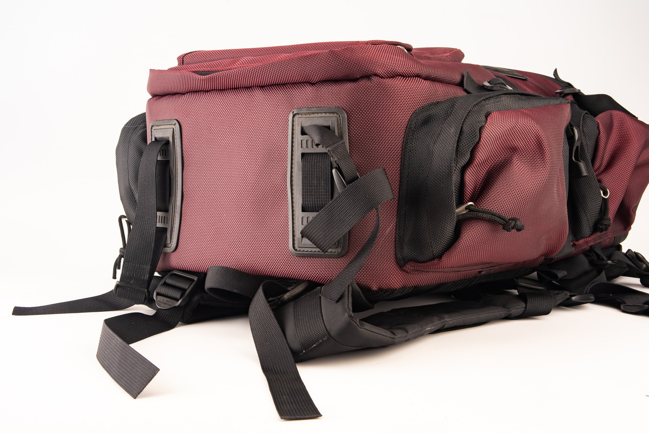 Godwin Neo Burgundy Padded Camera Backpack Hiking Bag 18 x 8  display picture 1