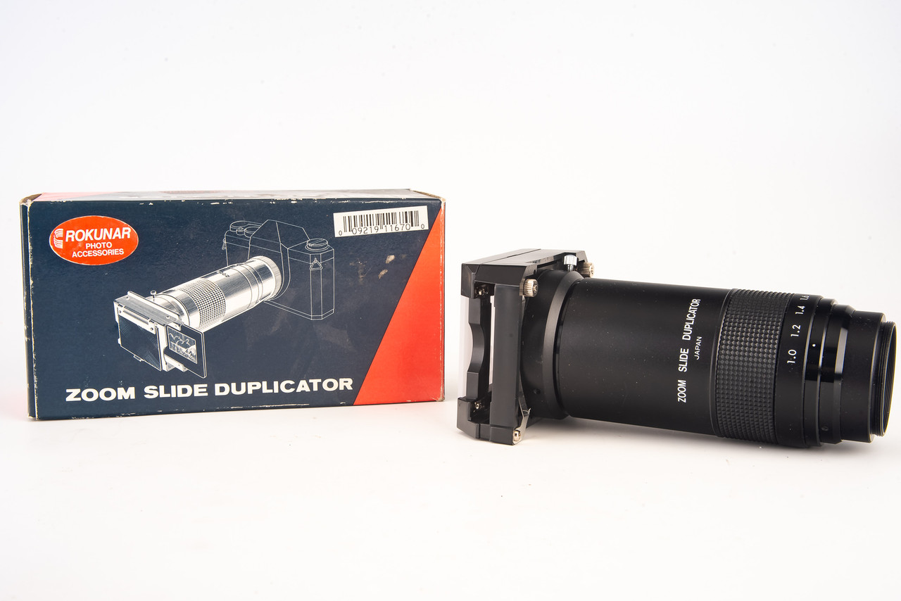 Rokunar Zoom Slide Duplicator 35mm 2x2 T-Mount in Original Box
