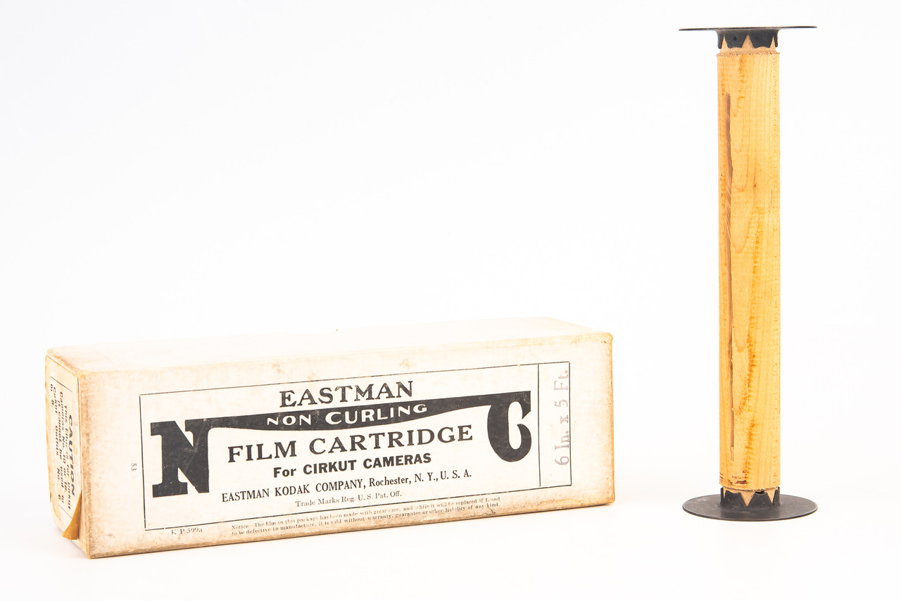 Eastman Kodak Box and Spool for Non Curling Cirkut Camera Film 6 1
