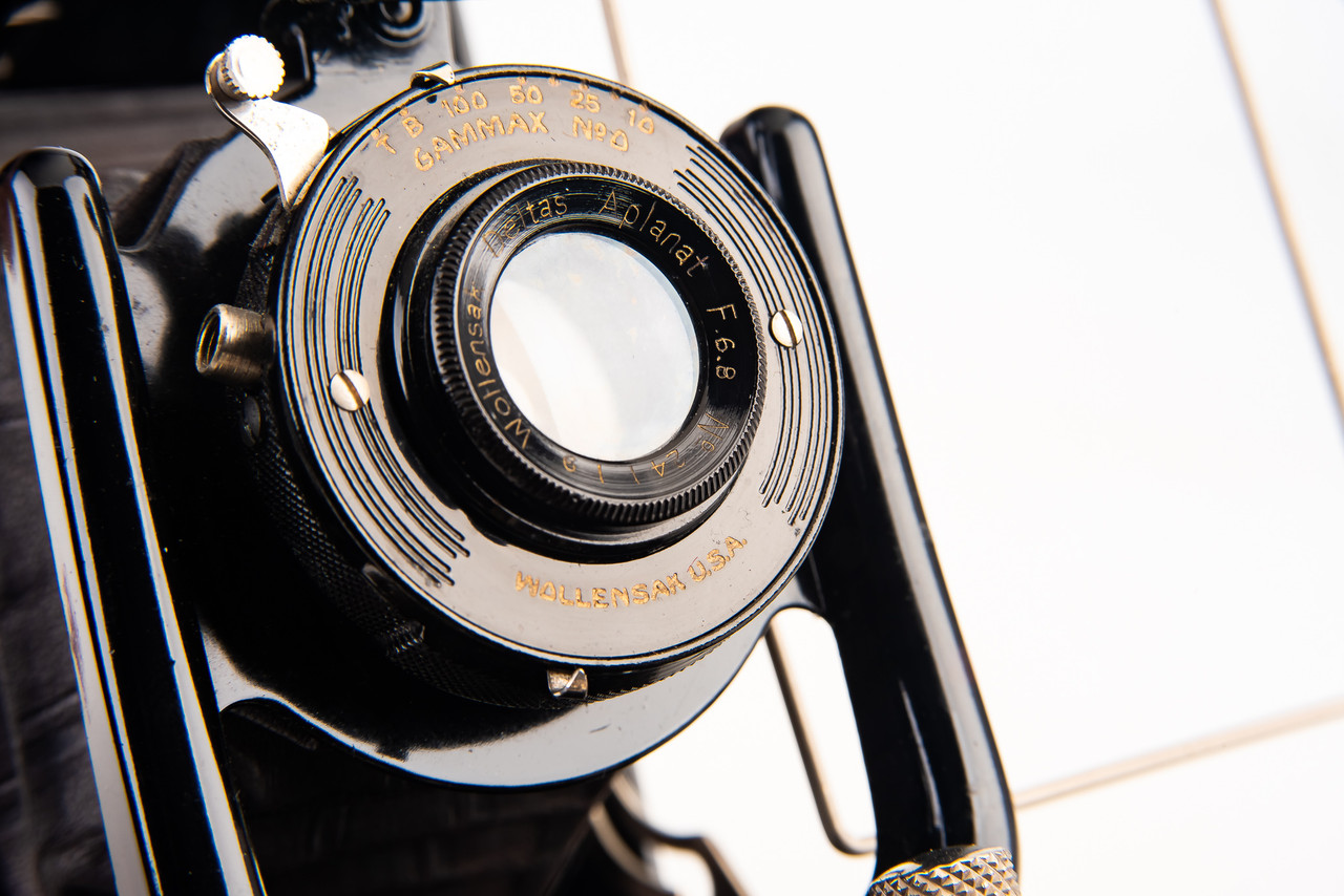 Rokuoh-sha Konica Idea Metal 1930 6.5×9cm Plate Film Camera