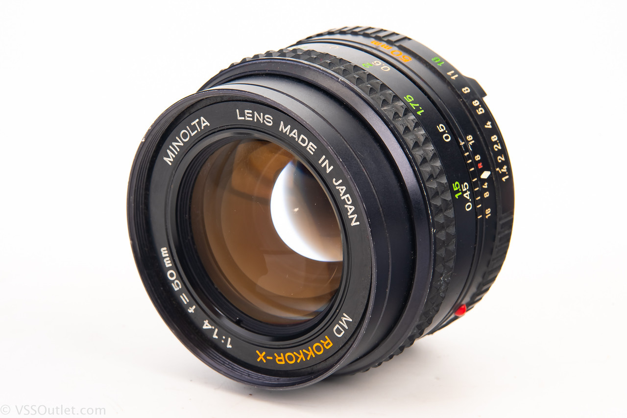Minolta MD Rokkor-X 50mm f/1.4 Fast Prime Lens for SR MC MD Mount