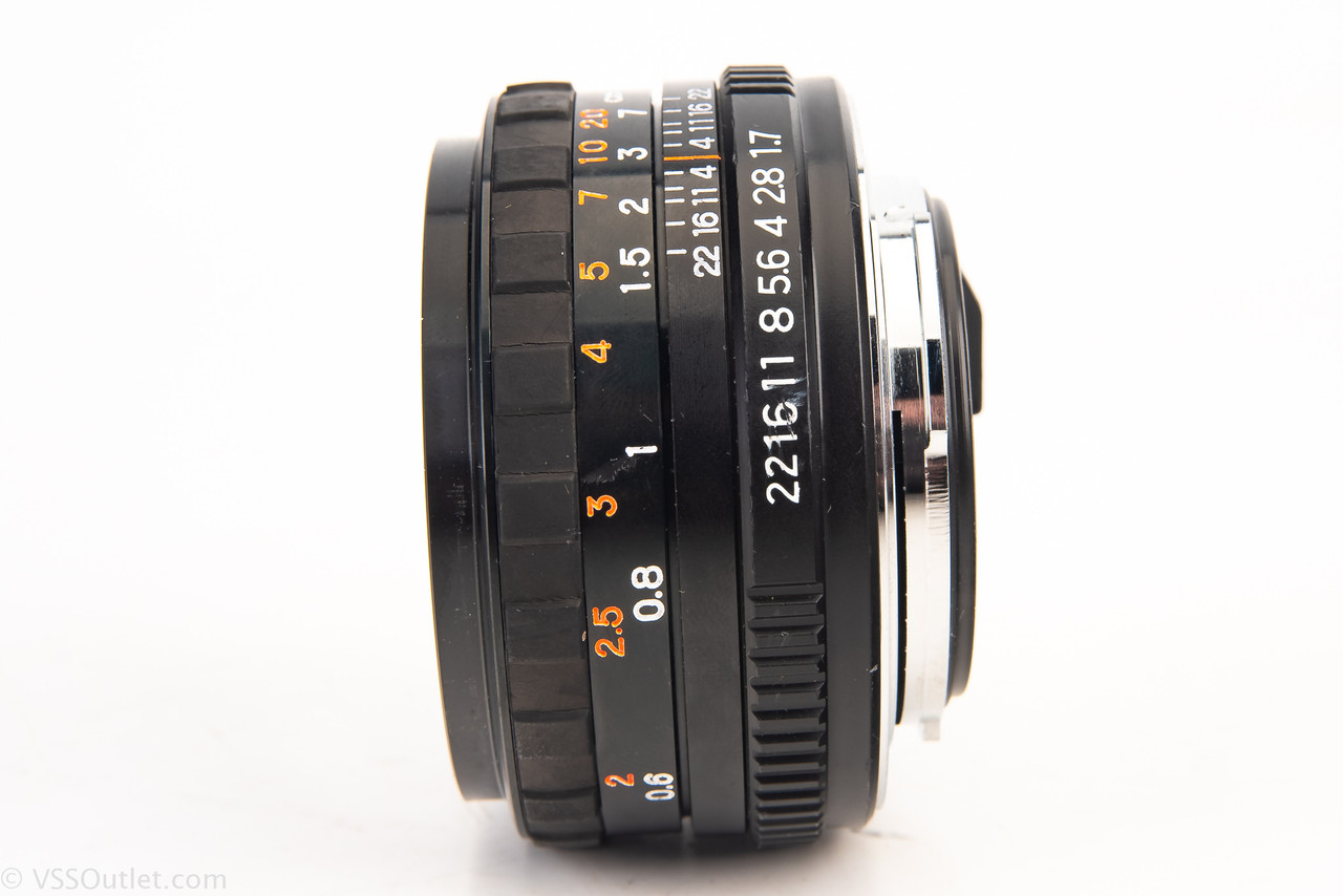 K Mount Promaster MC 50mm f/1.7 Standard Prime MF Lens with Front