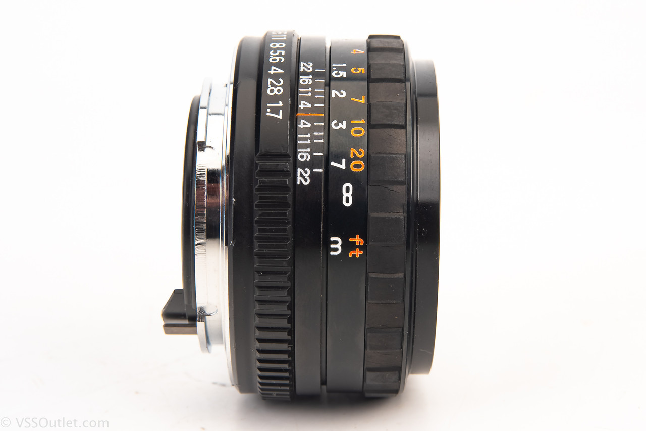 K Mount Promaster MC 50mm f/1.7 Standard Prime MF Lens with Front