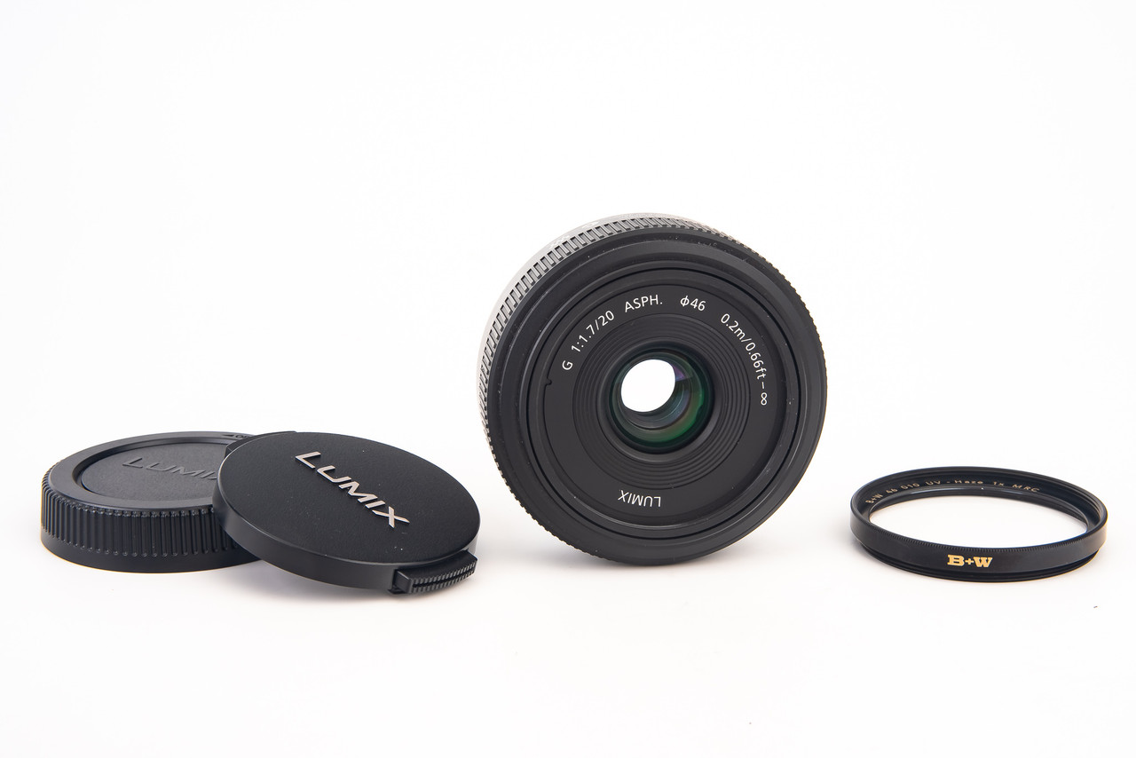 Panasonic LUMIX G 20mm f/1.7 ASPH Lens for MFT Mount H-H020 B+W UV