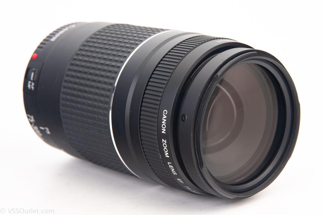 Canon EF 75-300mm f/4~5.6 III Zoom AF Telephoto Lens with Caps V20