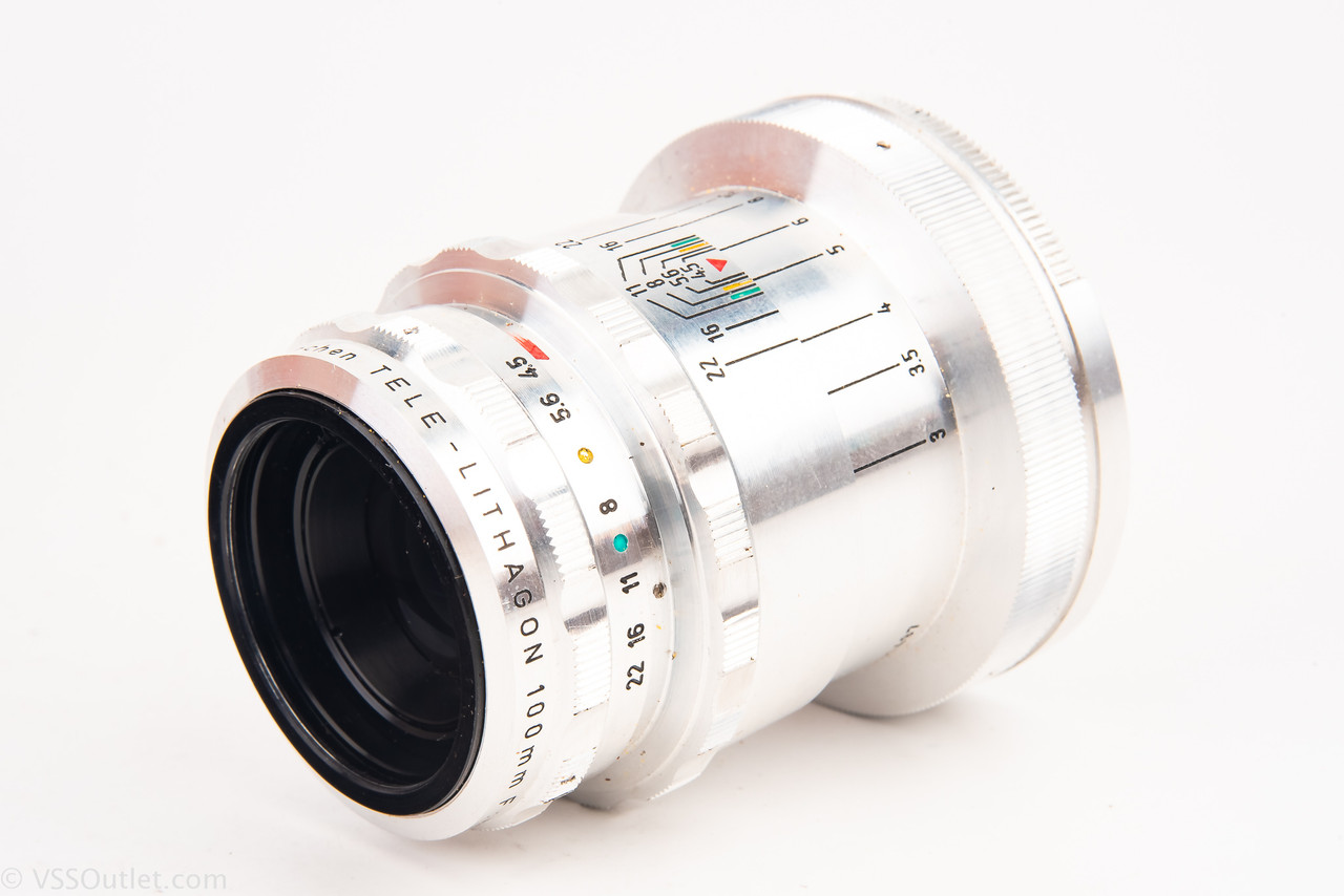 Enna Werk Munchen Tele-Lithagon 100mm f/4.5 Lens in Case for Argus
