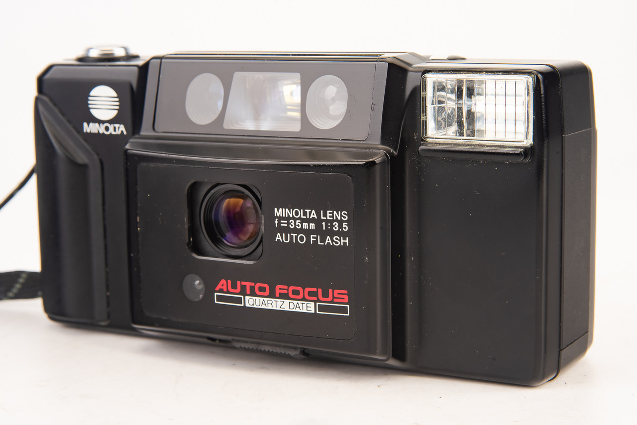 Minolta AF-E Quartz Date Compact 35mm Film Point & Shoot Camera AS