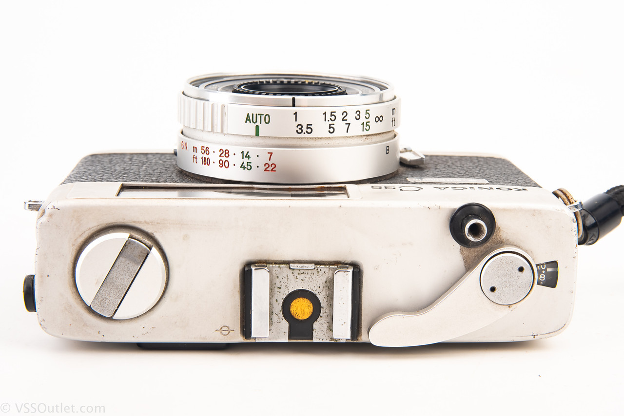 Konica C35 Compact 35mm Film Rangefinder Camera with Hexanon 38mm