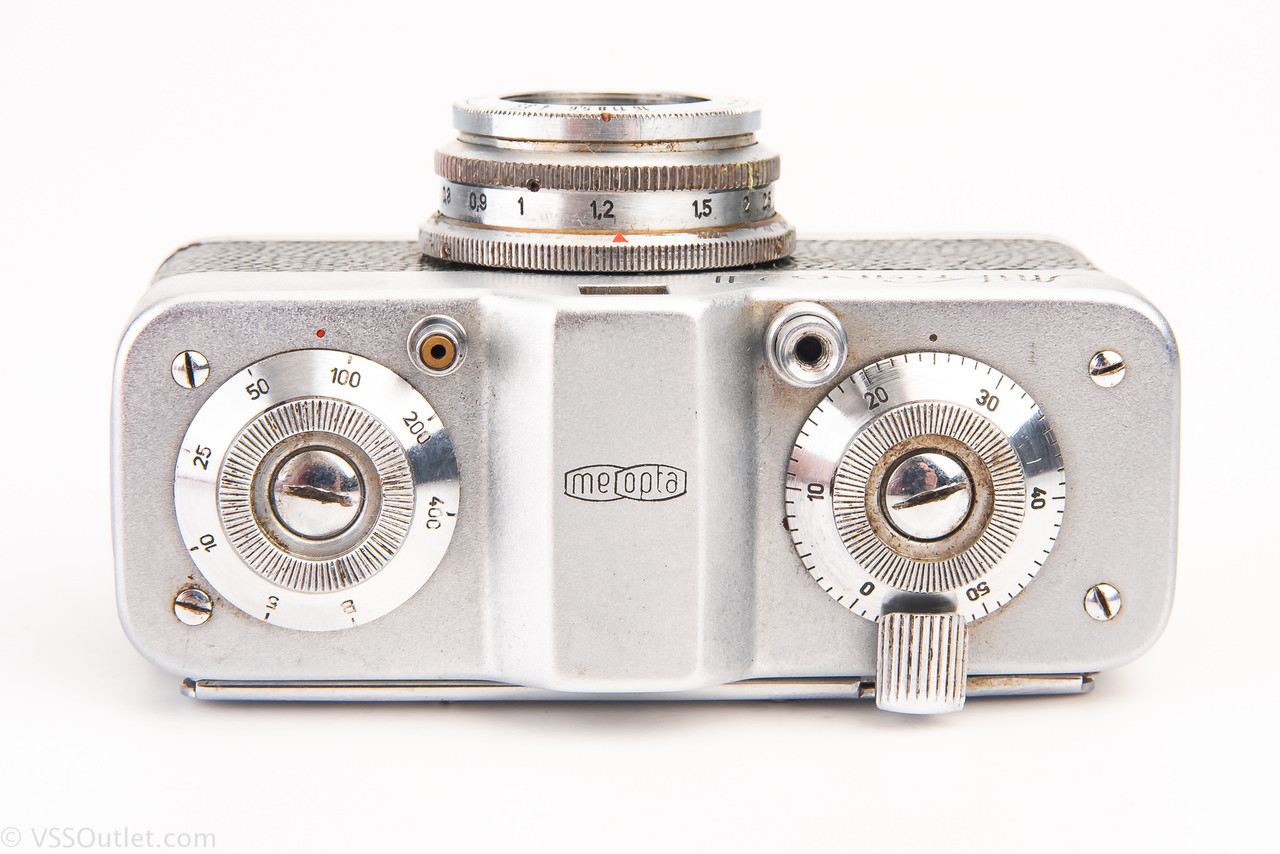 Meopta Mikroma II Green Colored 16mm Film Subminiature Camera w