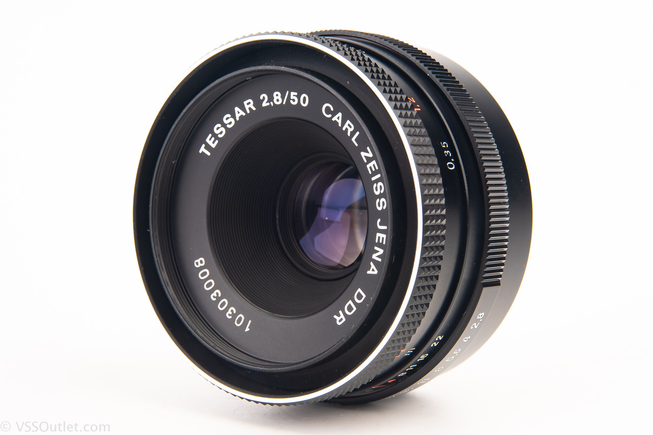 M42 Mount Carl Zeiss Jena DDR Tessar 50mm f/2.8 MF Lens Vintage