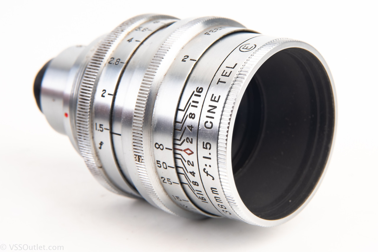 Elgeet 38mm f/1.5 Cine Tel E Lens with Kodak M Mount Adapter V24